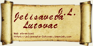 Jelisaveta Lutovac vizit kartica